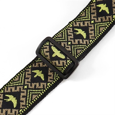 P.R.S. Jacquard Hootenanny Style Strap (Yellow & Black Birds) 画像1