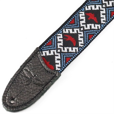 P.R.S. Jacquard Hootenanny Style Strap (Red White & Blue Birds) 画像2