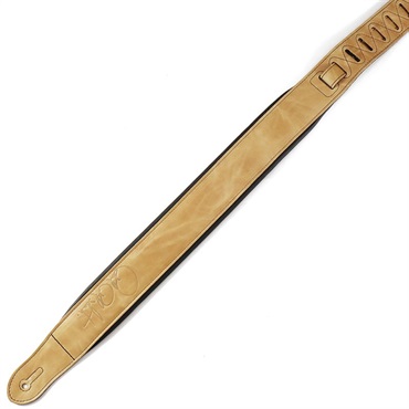 P.R.S. Padded Leather Signature Strap (Sandstone/Black) 画像1