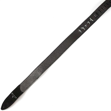 P.R.S. Premium Leather Strap Birds Embroidery (Black) 画像1