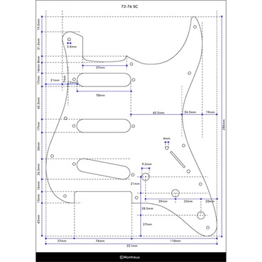 Montreux Retrovibe Parts Series 73-76 SC pickguard relic 【994】 画像3