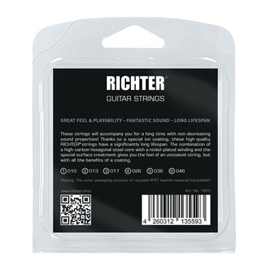 Richter Straps 【夏先取り大特価セール】＃1805 Electric Guitar String set [10-46/Medium Gauge] 画像1