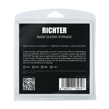 Richter Straps ＃1807 Electric Bass 4String set [45-105/Medium Gauge] 画像1