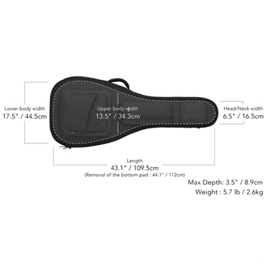 basiner ACME-SH Charcoal Grey [セミアコ用ケース] 画像3