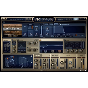 xlnaudio Addictive Keys Modern Upright (代引不可)(オンライン納品) 画像1