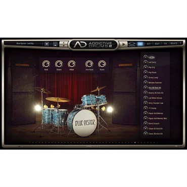 xlnaudio 【AD2タイムセール！】Addictive Drums 2 Blue Oyster ADpak (代引不可)(オンライン納品) 画像1