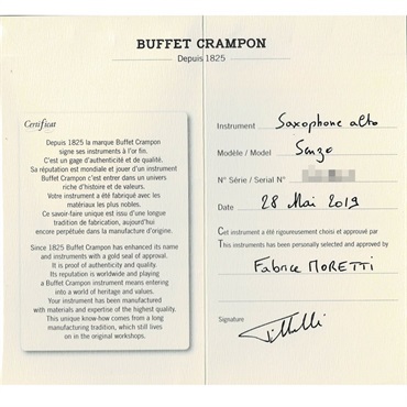 Buffet Crampon USED 中古 クランポン アルトサックス Senzo SP S/N:41xx1 【調整&セットアップ後出荷】【5年間キーバランス調整無料】 画像1