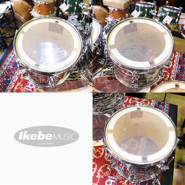 dw Collector's Pure Maple 4pc Kit [BD22，FT16，TT12&13 / Black Oyster Glass Finish Ply] 画像9