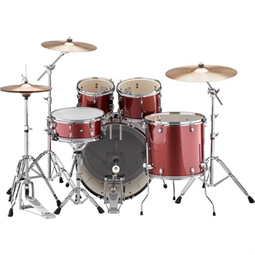 YAMAHA RDP2F5 BGG + HW680W + DS550U [RYDEEN シェル + ハードウェア + スツールセット / 22インチバスドラム / カラー：バーガンディグリッター] 画像1