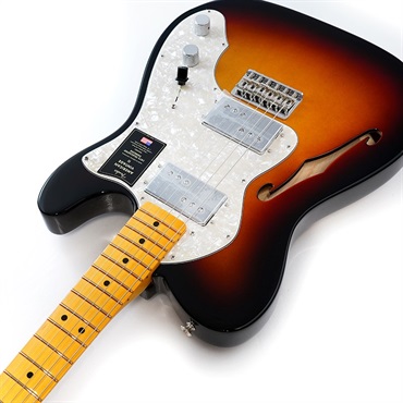 Fender USA American Vintage II 1972 Telecaster Thinline (3-Color Sunburst/Maple) 【The Spring Summer 2026 Campaign】 画像5