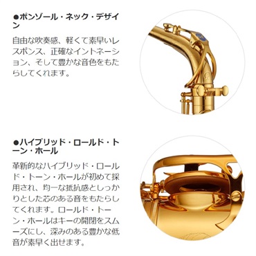 Antigua 【お取り寄せ品】テナーサックス アンティグア PRO ONE プロワン TS6200 【調整&セットアップ後出荷】【5年間キーバランス調整無料】 画像4