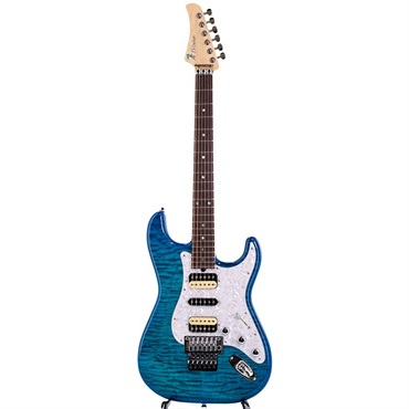 T’s Guitars ST-22R Custom 5A Grade Quilt Top (Caribbean Blue)【SN/032506】【IKEBE Order Model】 画像1