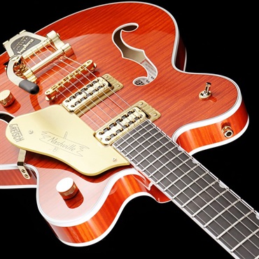 GRETSCH G6620TFM Players Edition Nashville Center Block Double-Cut with String-Thru Bigsby and Flame Maple (Orange Stain) 画像4