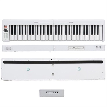 Kikutani KDP-61P WHT(ホワイト)折りたたみ電子ピアノ 電子キーボード KDP-61P WHT(ホワイト) 画像1