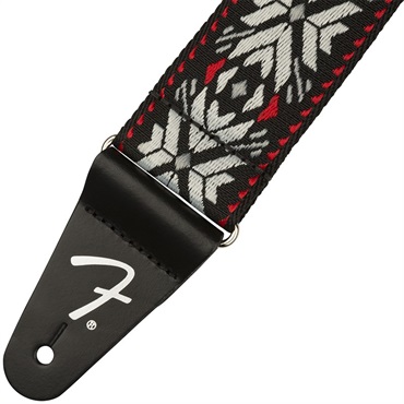 Fender USA 【夏のボーナスセール】 Pasadena Woven Strap (Red Snowflake) [#0990638026] 画像1