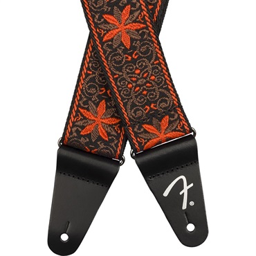 Fender USA 【夏先取り大特価セール】Pasadena Woven Strap (Orange Wallflower) [#0990638028] 画像1