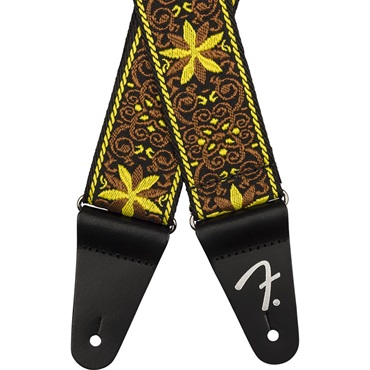 Fender USA 【夏先取り大特価セール】Pasadena Woven Strap (Yellow Wallflower) [#0990638037] 画像1