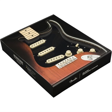 Fender USA Pre-Wired Strat Pickguard， Hot Noiseless SSS (Black) [#0992346506] 画像2