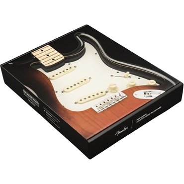 Fender USA Pre-Wired Strat Pickguard， Vintage Noiseless SSS (Parchment) [#0992344509] 画像2