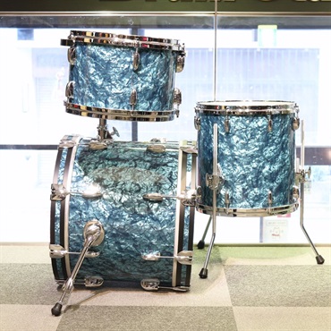 GRETSCH USA Custom 3pc Drum Kit - TURQUOISE PEARL [BD18、TT12、FT14] 【店頭入荷！】 画像4
