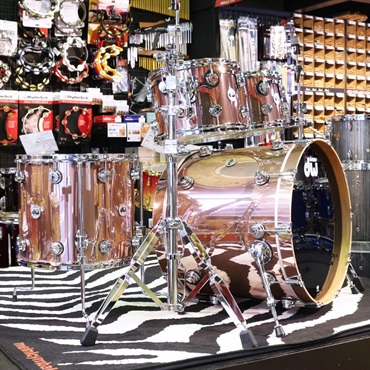 dw Collector's Pure Birch 4pc Kit [BD22，FT16，TT10&12 / Rose Copper Finish Ply] 画像1