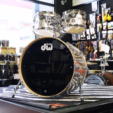 dw Collector's Pure Maple 4pc Drum Kit [BD22， FT16， TT12&10 / Nickel Sparkle Glass Finish Ply] 画像1