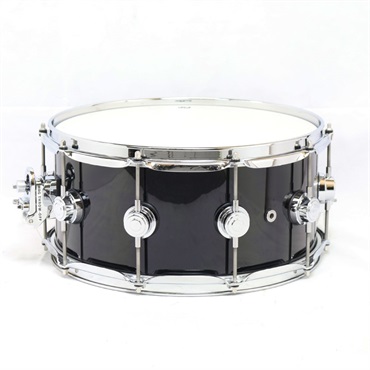 dw Collector's Pure Maple Snare Drum VLT 14×6.5／GLOSS BLACK Finish Ply [CLV1465SD/FP-GLBK/C] 画像1