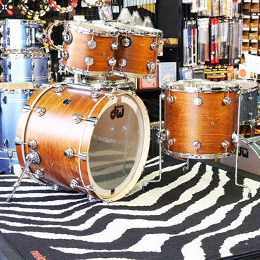 dw Collector's Santa Monica 4pc Drum Kit [BD22，FT16，TT12＆10／Honey Satin Oil] 画像5