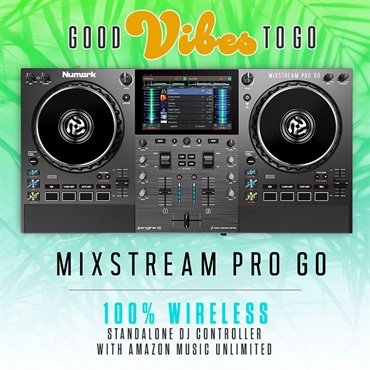 Numark 【夏のボーナスセール】Mixstream Pro Go 【バッテリー内蔵モデル】【Apple Music / USBメモリースティック対応DJコントローラー】(ヌマーク) 画像4