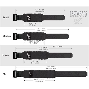 Gruv Gear FretWraps FW1-TTN-MD (Titanium/Medium) METALLICS EDITION 画像3