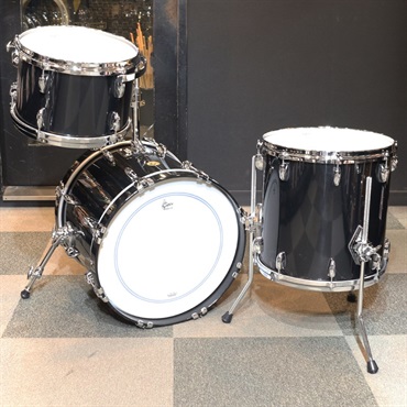 GRETSCH USA Custom 3pc Drum Kit - PIANO BLACK GLOSS [BD18、TT12、FT14] 【店頭入荷！】 画像1