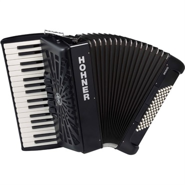 Hohner (アコーディオン専門店・出荷前検品発送)Bravo III 72 BLK +レインカバーセット HOHNER ホーナー アコーディオン 入門向け ピアノ式 34鍵盤 中型 【雨の日アコーディオンレインカバーセット】 画像1