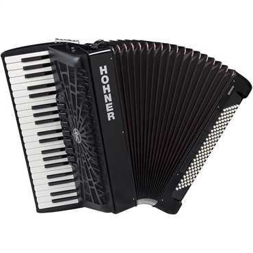 Hohner (アコーディオン専門店・出荷前検品発送)Bravo III 120 BLK (ブラック) +レインカバーセット HOHNER ホーナー アコーディオン 入門向け ピアノ式 41鍵盤 大型 【雨の日アコーディオンレインカバーセット】 画像1