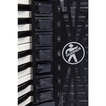 Hohner (アコーディオン専門店・出荷前検品発送)Bravo III 120 BLK (ブラック) +レインカバーセット HOHNER ホーナー アコーディオン 入門向け ピアノ式 41鍵盤 大型 【雨の日アコーディオンレインカバーセット】 画像2