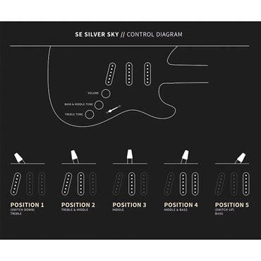P.R.S. SE Silver Sky (Piano Black) [John Mayer Model] 画像9