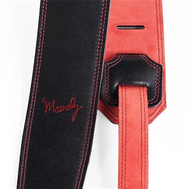 Moody Leather-Suede 2.5inch Standard Tail [Black-Red] 画像1