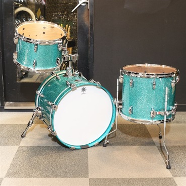 SAKAE OSAKA HERITAGE Evolved 3pc Drum Set / Turquoise Champagne [18BD，14FT，12TT] 画像1