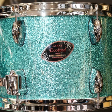 SAKAE OSAKA HERITAGE Evolved 3pc Drum Set / Turquoise Champagne [18BD，14FT，12TT] 画像5