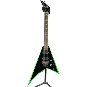 Jackson X Series Rhoads RRX24 Black with Neon Green Bevels 【特価】 画像1
