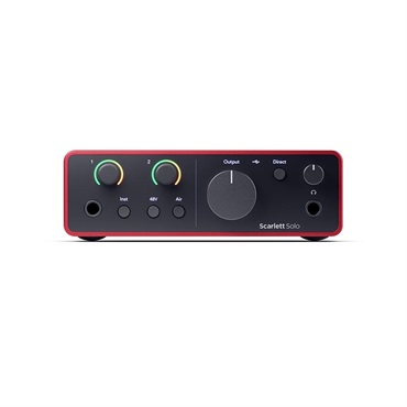 Focusrite Scarlett Solo gen4 (Cubase LE付属)(2in2out・USB-C オーディオインターフェイス)(フォーカスライト)(スカーレット)(4th Gen) 画像2