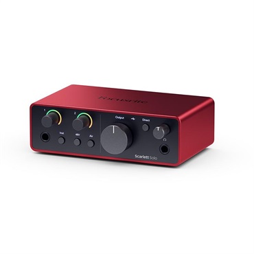 Focusrite Scarlett Solo Studio gen4 (Cubase LE付属)(コンデンサーマイク/ヘッドフォン/マイクケーブル付属・スタジオパック)(2in2out・USB-C オーディオインターフェイス)(フォーカスライト)(スカーレット)(4th Gen) 画像1