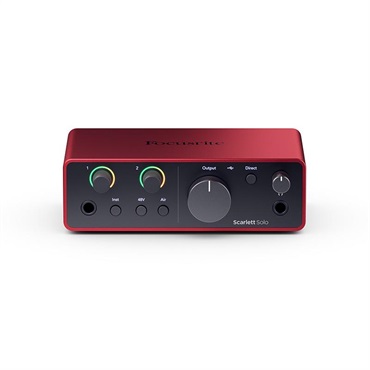 Focusrite Scarlett Solo Studio gen4 (Cubase LE付属)(コンデンサーマイク/ヘッドフォン/マイクケーブル付属・スタジオパック)(2in2out・USB-C オーディオインターフェイス)(フォーカスライト)(スカーレット)(4th Gen) 画像2