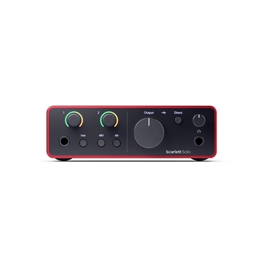 Focusrite Scarlett Solo Studio gen4 (Cubase LE付属)(コンデンサーマイク/ヘッドフォン/マイクケーブル付属・スタジオパック)(2in2out・USB-C オーディオインターフェイス)(フォーカスライト)(スカーレット)(4th Gen) 画像3