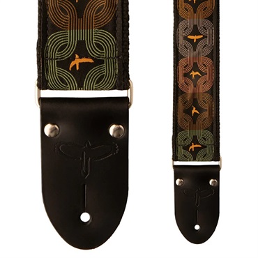 P.R.S. 2 PRS Deluxe Retro Strap Custom Jacquard Orange Birds 画像2