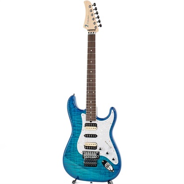 T’s Guitars ST-22R Custom 5A Grade Quilt Top (Caribbean Blue) #SN/032532 【特価】 画像1