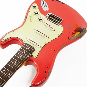 Fender Custom Shop Artist Collection Michael Landau Signature 1963 Stratocaster Relic Fiesta Red over 3 Color Sunburst 【R130003】 画像8