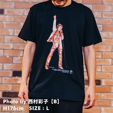 Ikebe Original 忌野清志郎 フォトプリントTシャツ Photo by 西村彩子 B - L【受注受付は終了致しました】 画像1