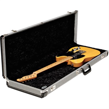 Fender USA DELUXE HARDSHELL CASES STRATOCASTER/TELECASTER BLACK TWEED (#0996101406) 画像1