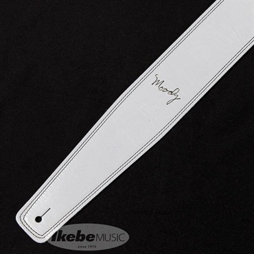 Moody Leather-Leather 2.5inch Standard Tail [White-Black] 画像1