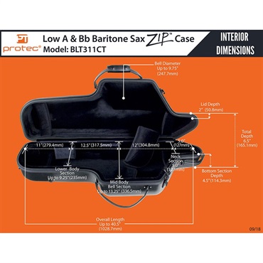 PROTEC バリトンサックス用ケース プロテック BLT311CT 画像9